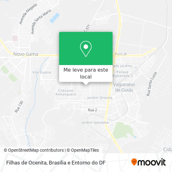 Filhas de Ocenita mapa