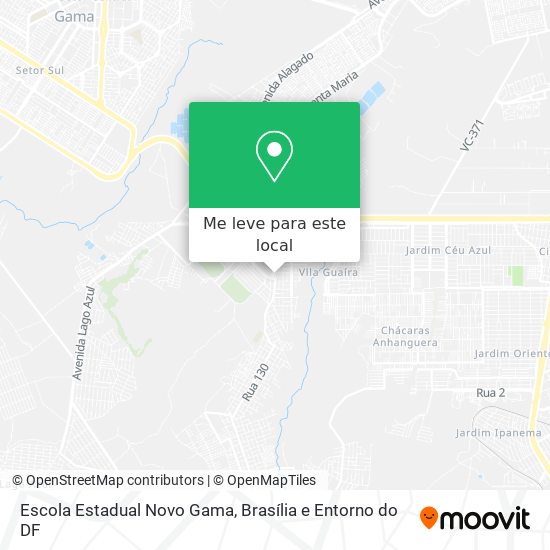 Escola Estadual Novo Gama mapa