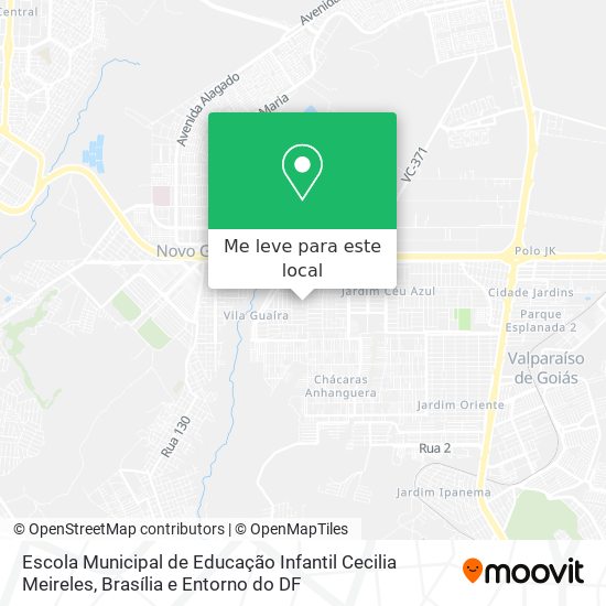 Escola Municipal de Educação Infantil Cecilia Meireles mapa