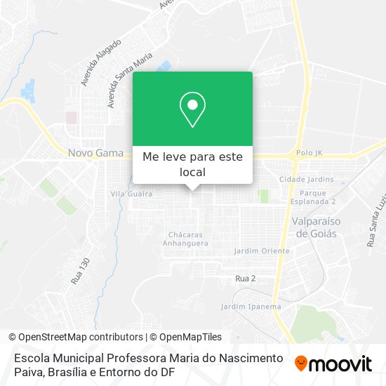 Escola Municipal Professora Maria do Nascimento Paiva mapa