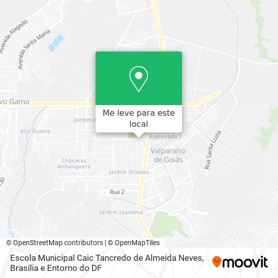 Escola Municipal Caic Tancredo de Almeida Neves mapa