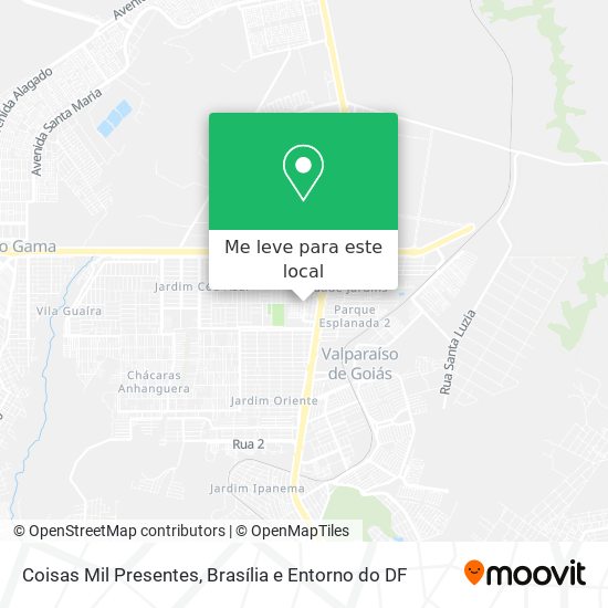 Coisas Mil Presentes mapa