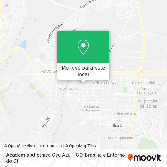Academia Atlethica Ceu Azul - GO mapa