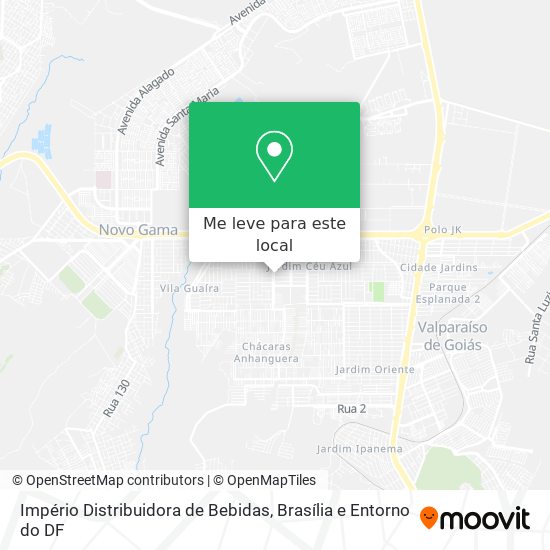Império Distribuidora de Bebidas mapa