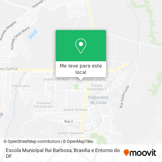 Escola Municipal Rui Barbosa mapa