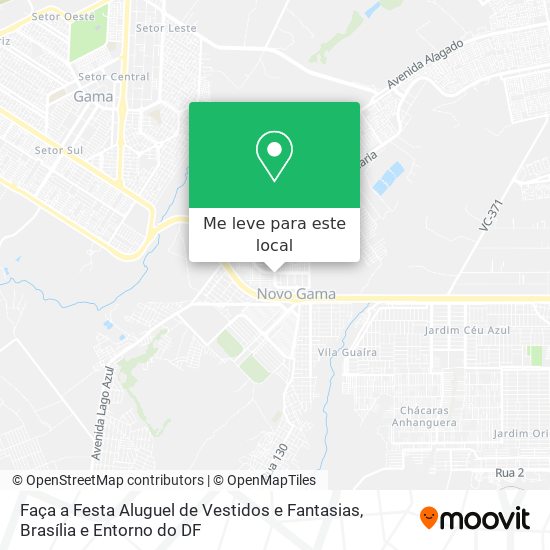 Faça a Festa Aluguel de Vestidos e Fantasias mapa