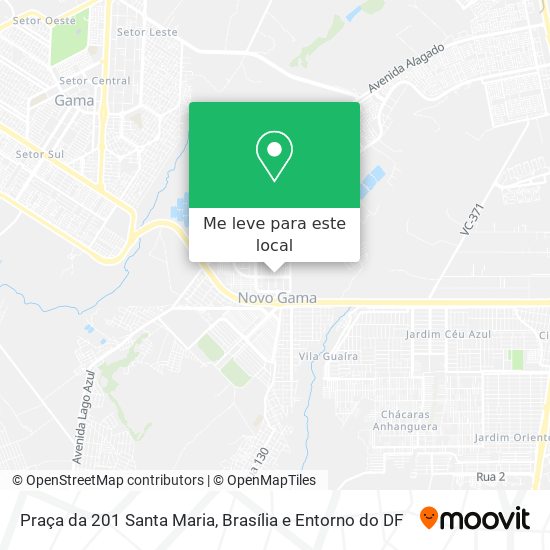 Praça da 201 Santa Maria mapa