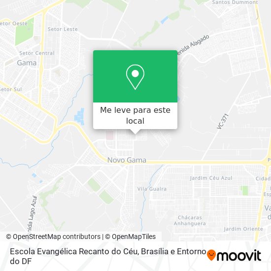 Escola Evangélica Recanto do Céu mapa