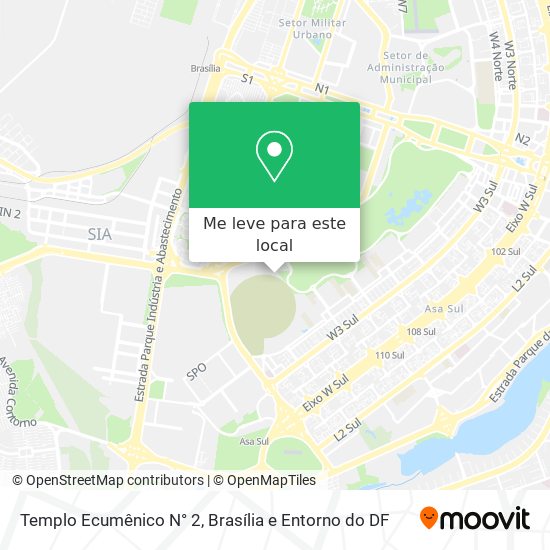 Templo Ecumênico N° 2 mapa