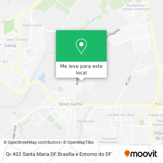 Qr 403 Santa Maria DF mapa