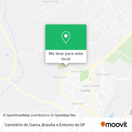 Cemitério do Gama mapa