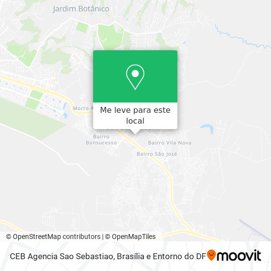 CEB Agencia Sao Sebastiao mapa