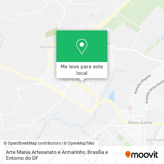 Arte Mania Artesanato e Armarinho mapa