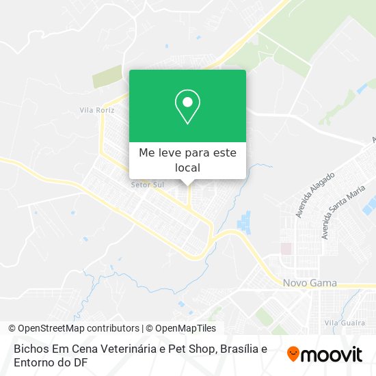 Bichos Em Cena Veterinária e Pet Shop mapa