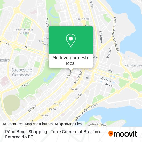 Pátio Brasil Shopping - Torre Comercial mapa