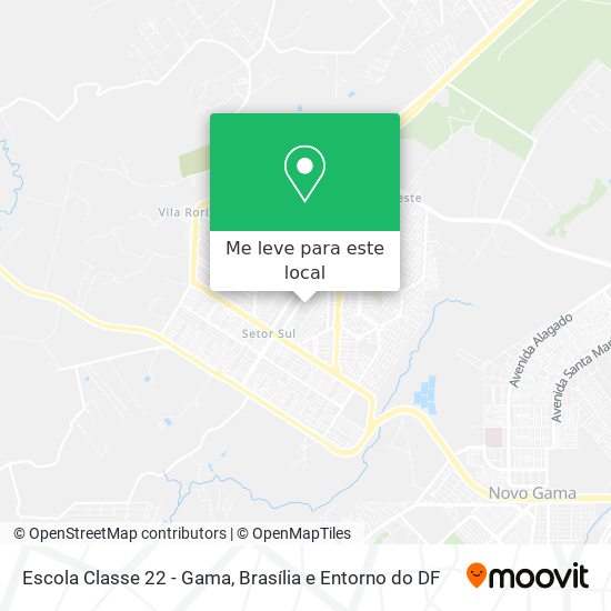 Escola Classe 22 - Gama mapa