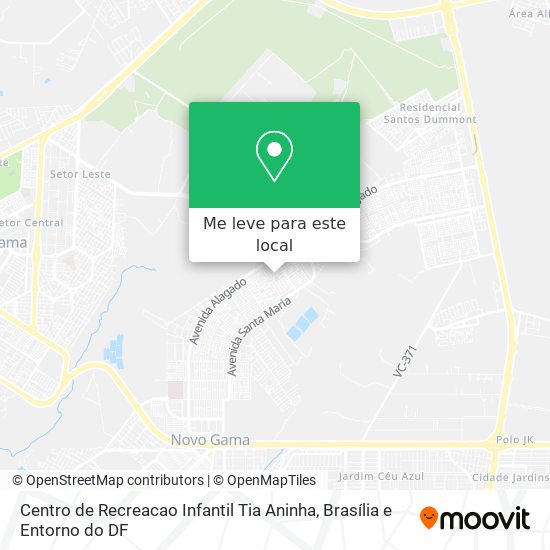 Centro de Recreacao Infantil Tia Aninha mapa