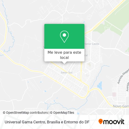 Universal Gama Centro mapa