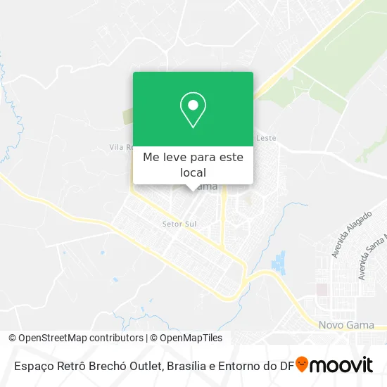 Espaço Retrô Brechó Outlet mapa