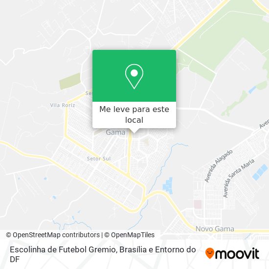 Escolinha de Futebol Gremio mapa