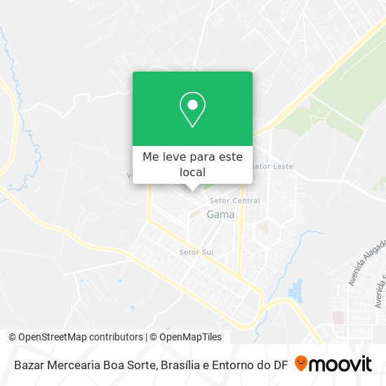 Bazar Mercearia Boa Sorte mapa
