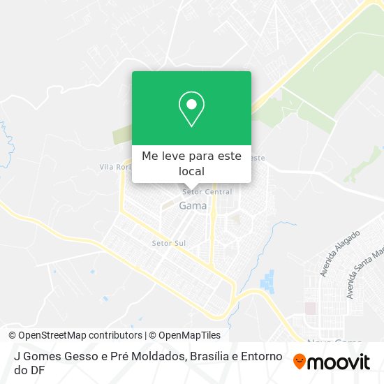 J Gomes Gesso e Pré Moldados mapa