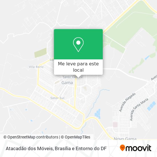 Atacadão dos Móveis mapa