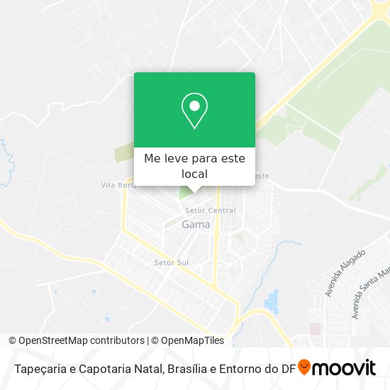 Tapeçaria e Capotaria Natal mapa