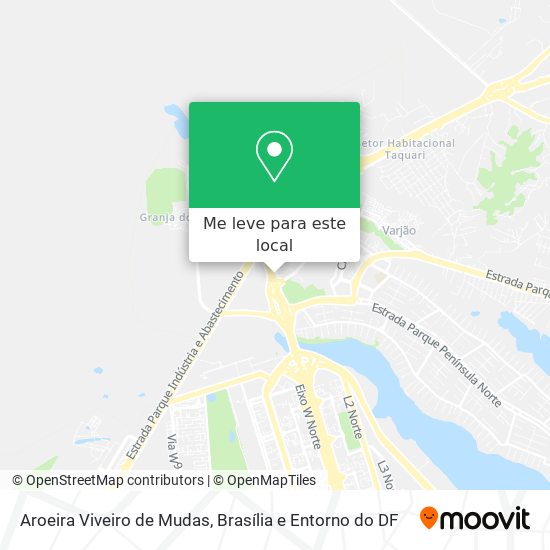 Aroeira Viveiro de Mudas mapa