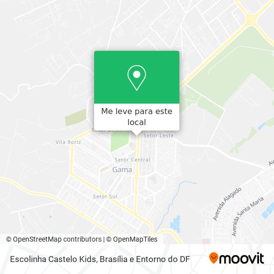 Escolinha Castelo Kids mapa