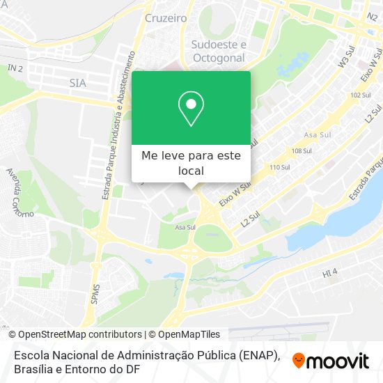Escola Nacional de Administração Pública (ENAP) mapa