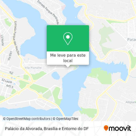 Palácio da Alvorada mapa