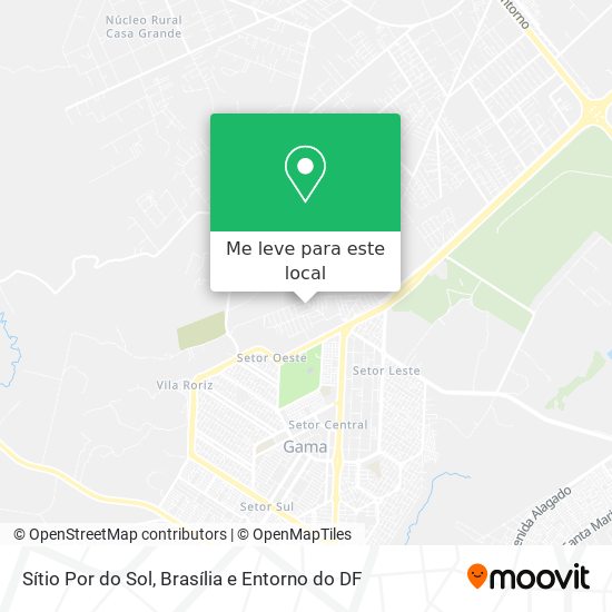 Sítio Por do Sol mapa