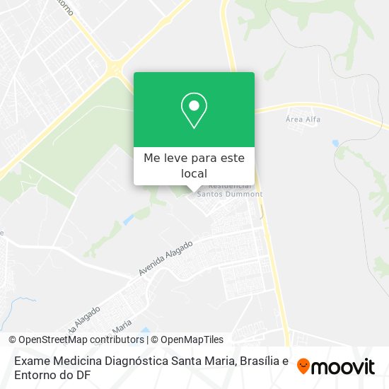 Exame Medicina Diagnóstica Santa Maria mapa