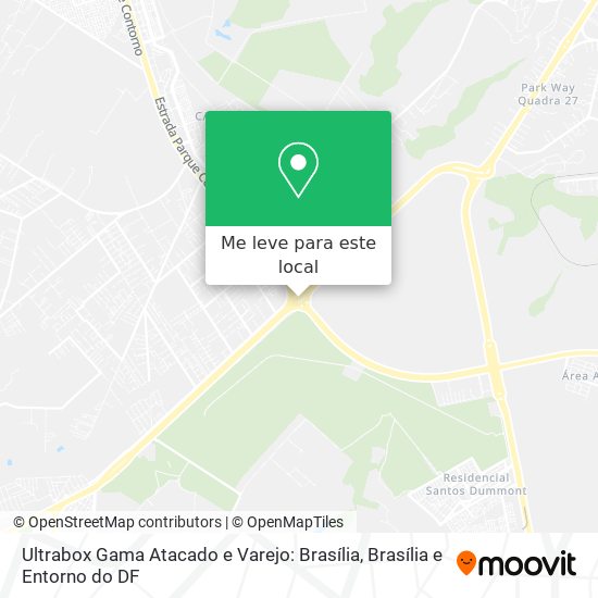 Ultrabox Gama Atacado e Varejo: Brasília mapa