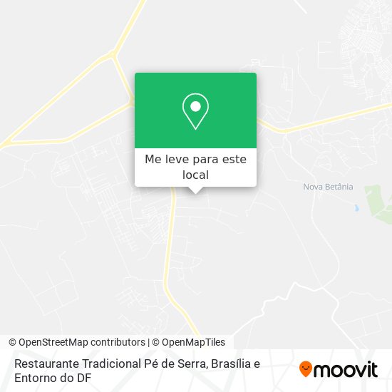 Restaurante Tradicional Pé de Serra mapa