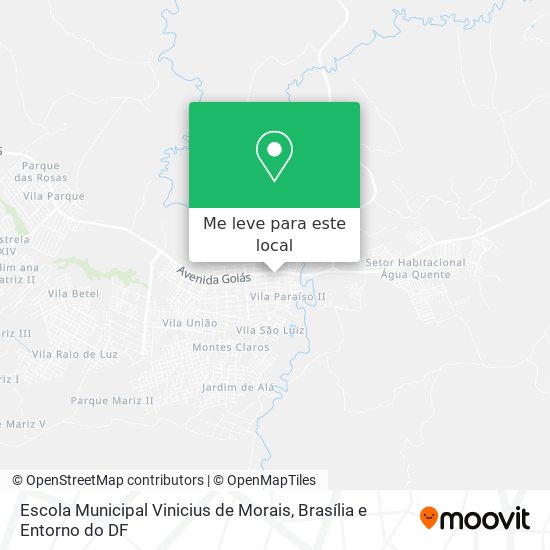 Escola Municipal Vinicius de Morais mapa