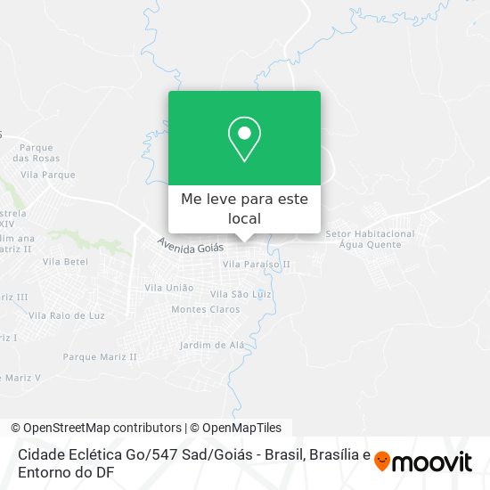 Cidade Eclética Go / 547 Sad / Goiás - Brasil mapa
