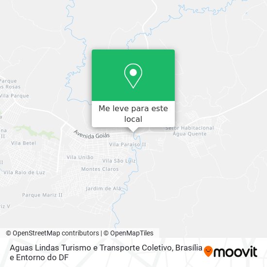 Aguas Lindas Turismo e Transporte Coletivo mapa