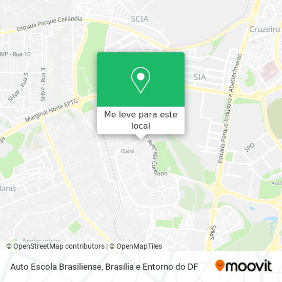 Auto Escola Brasiliense mapa