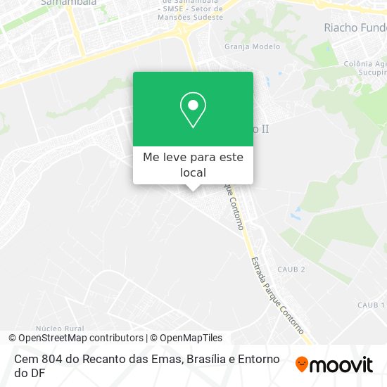 Cem 804 do Recanto das Emas mapa