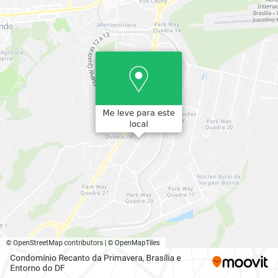 Condomínio Recanto da Primavera mapa