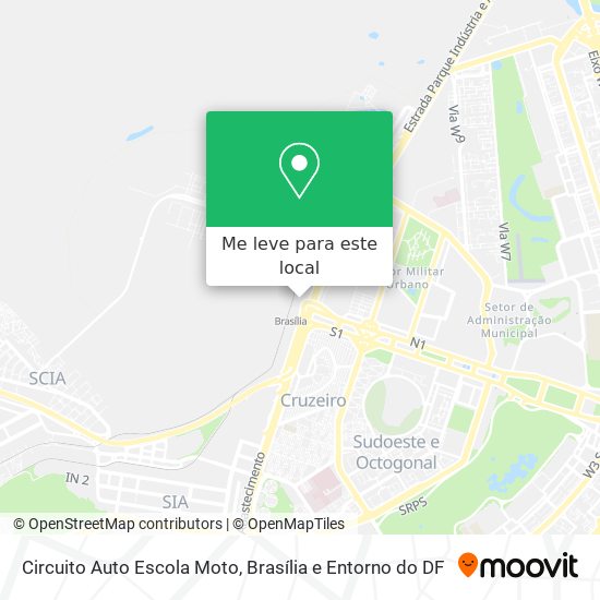 Circuito Auto Escola Moto mapa