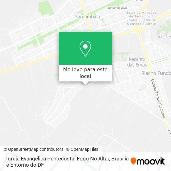 Igreja Evangelica Pentecostal Fogo No Altar mapa