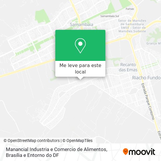Manancial Industria e Comercio de Alimentos mapa