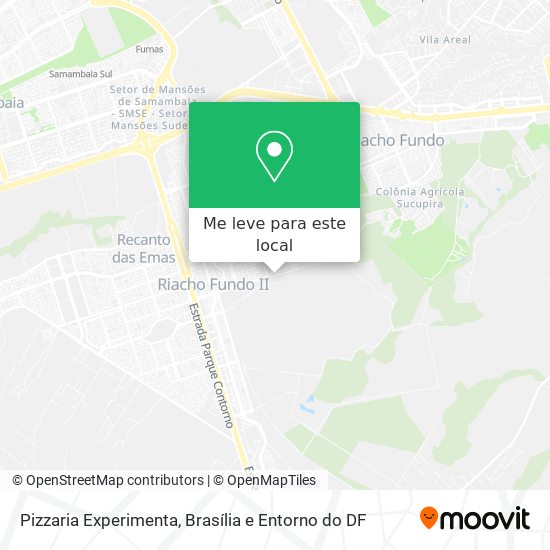 Pizzaria Experimenta mapa