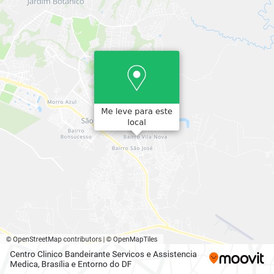 Centro Clinico Bandeirante Servicos e Assistencia Medica mapa