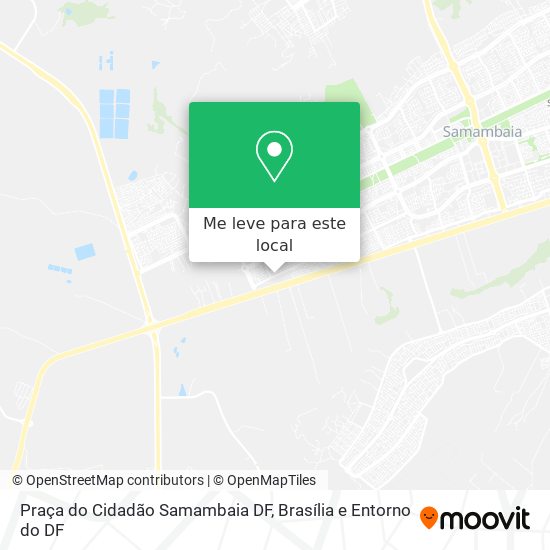Praça do Cidadão Samambaia DF mapa