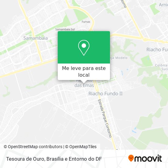 Tesoura de Ouro mapa