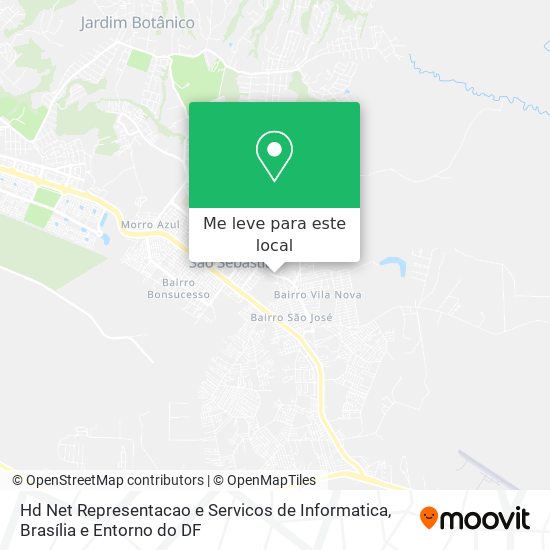 Hd Net Representacao e Servicos de Informatica mapa